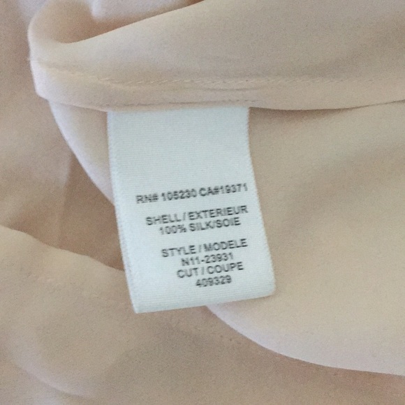 Blush Silk Joie Tank with tie - Picture 4 of 4